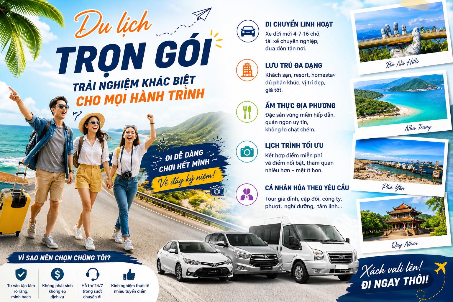 Dịch vụ du lịch trọn gói – Trải nghiệm khác biệt cho mọi hành trình