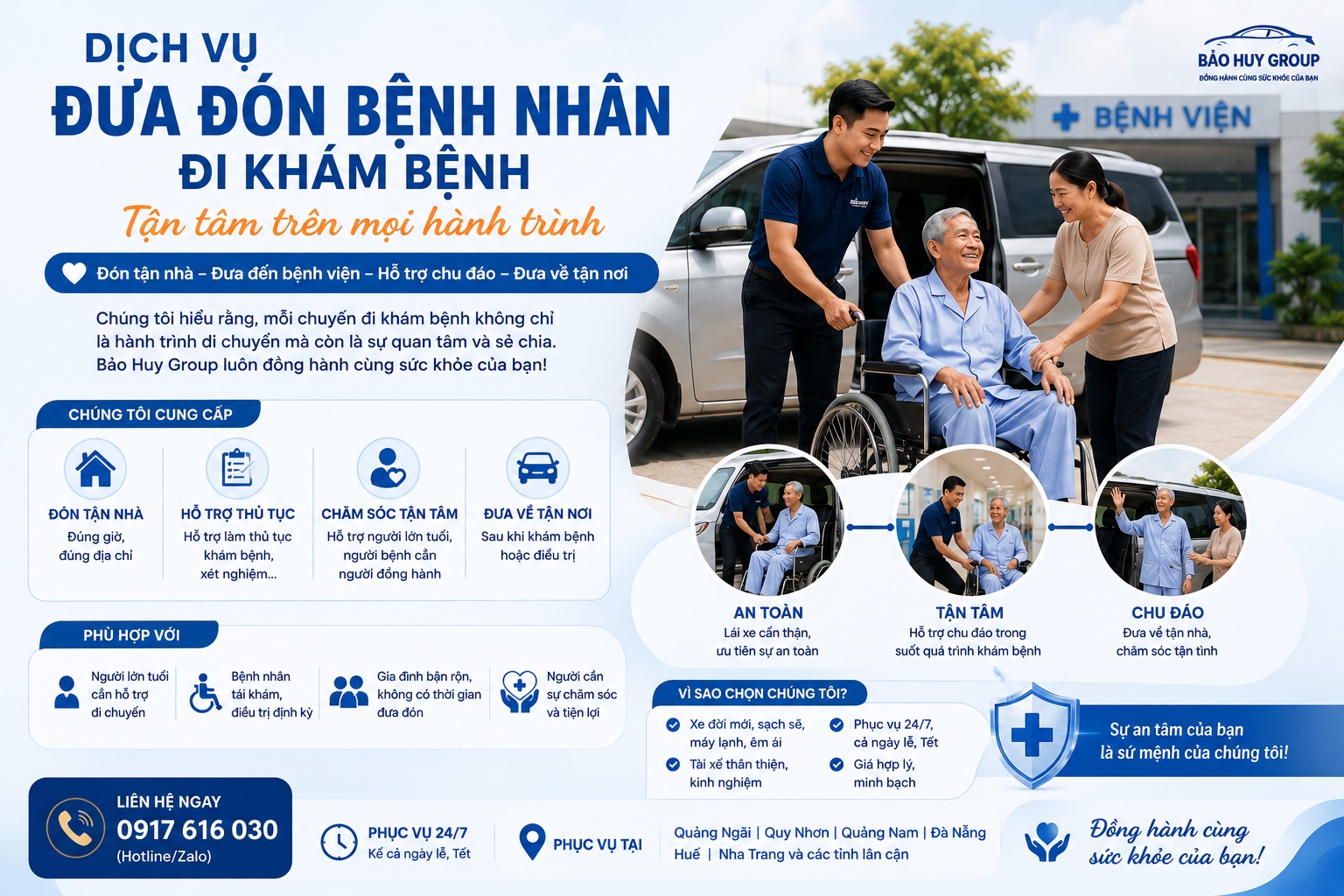 Dịch vụ đưa đón bệnh nhân