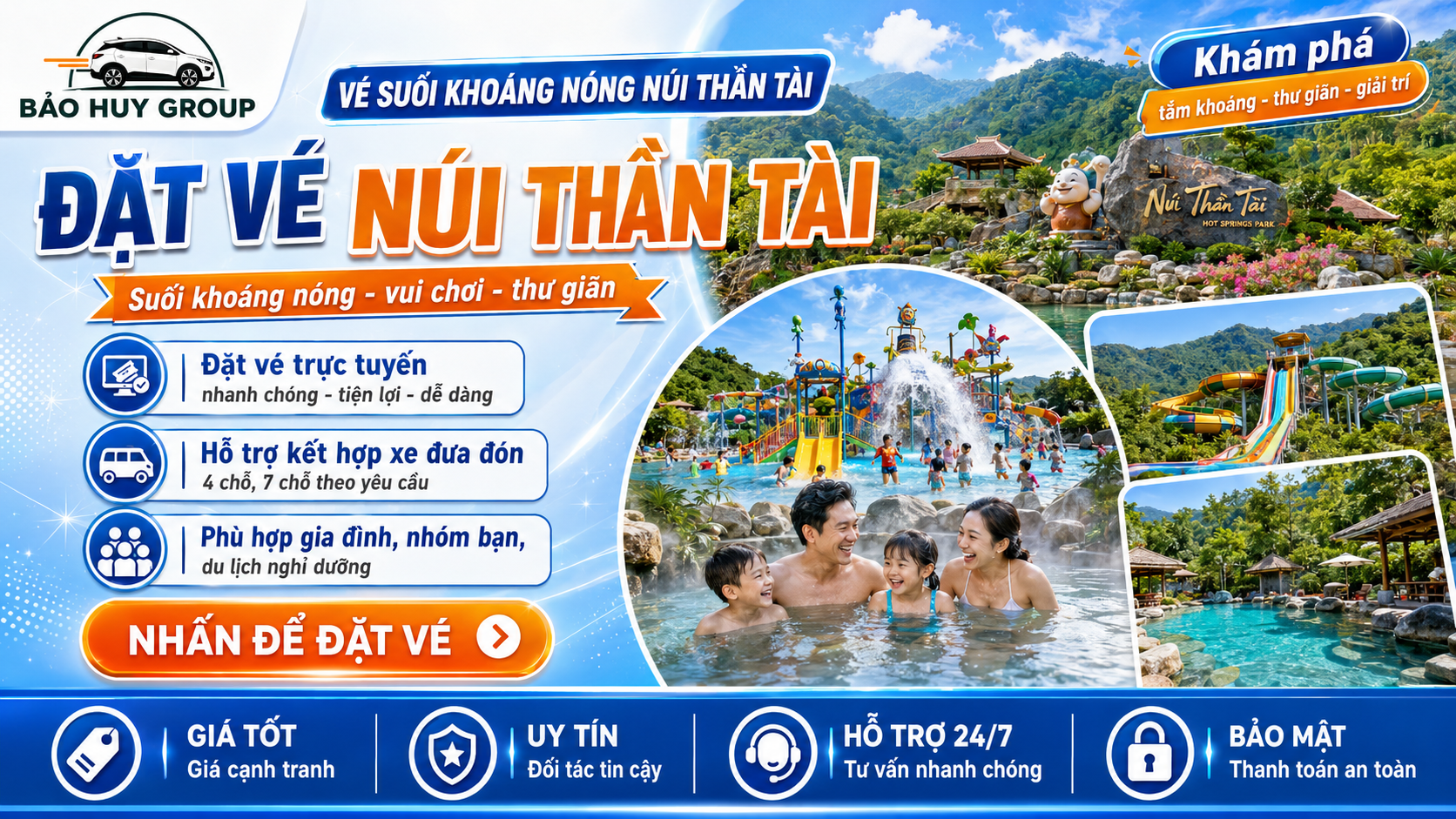 Vé Suối Khoáng Nóng Núi Thần Tài