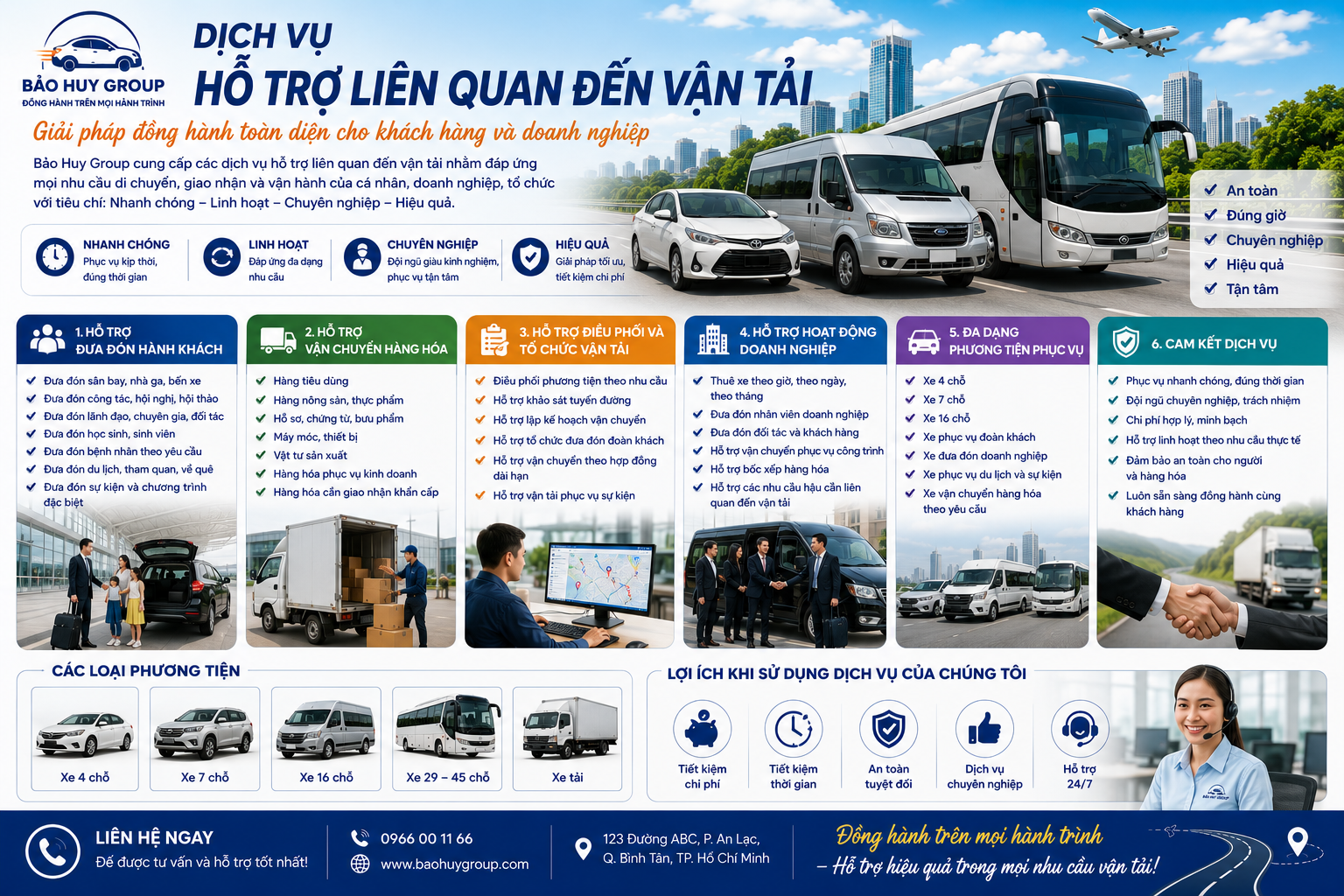 Dịch vụ hỗ trợ liên quan đến vận tải – Giải pháp đồng hành toàn diện cho khách hàng và doanh nghiệp