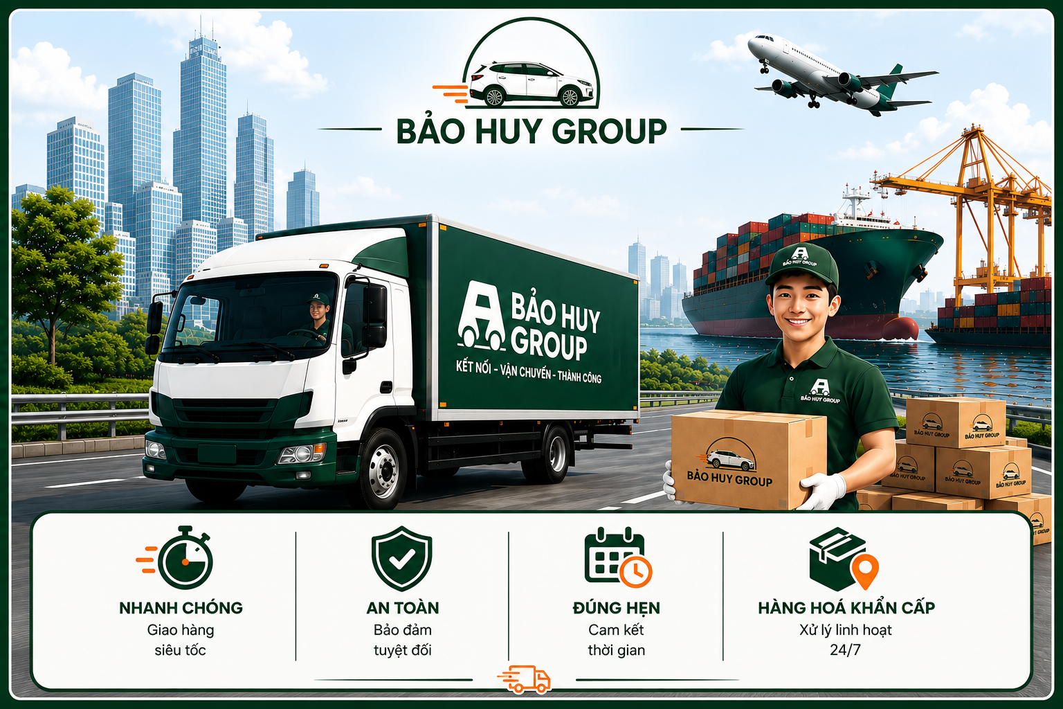 Dịch vụ vận chuyển hàng hoá khẩn cấp